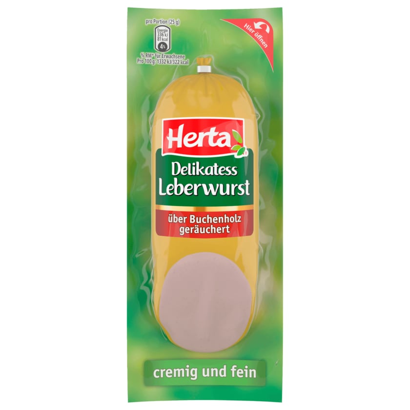 Herta Delikatess Leberwurst 250g